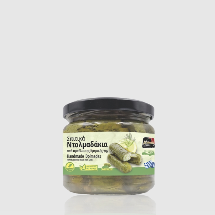 Homemade Stuffed Vine Leaves with Rice