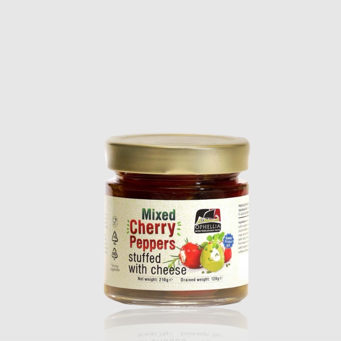 Cherry Pepper Mix Stuffed with Cheese 212ml