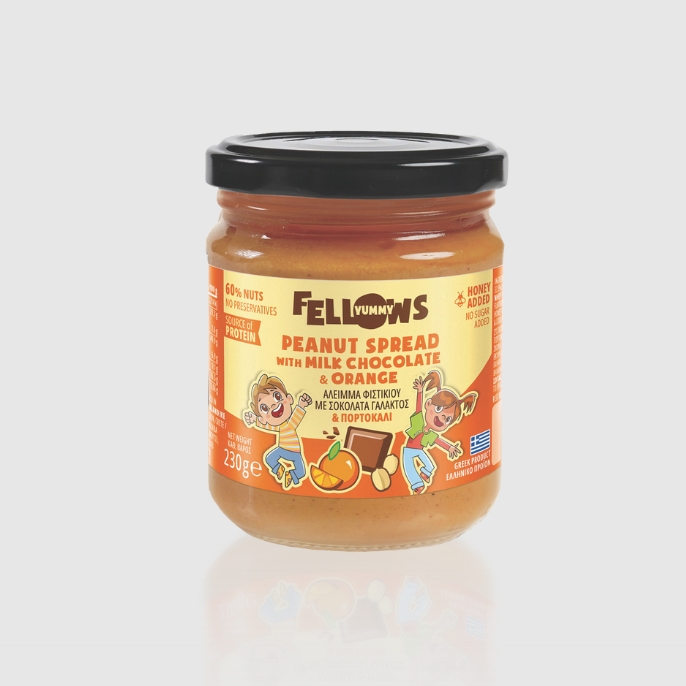 Fellows Peanut Butter Spread with Milk Chocolate & Orange