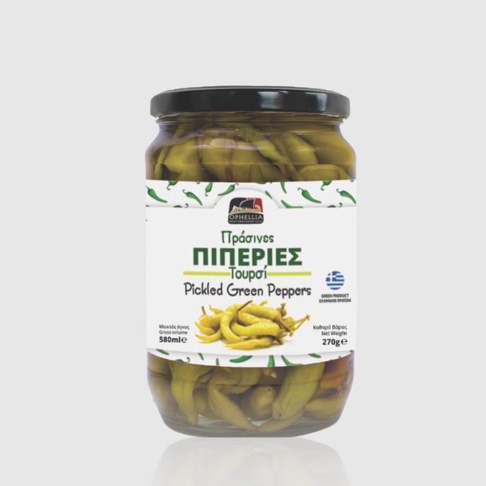 Pickled Green Peppers