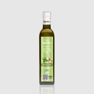 Extra Virgin Olive Oil infused with Garlic & Basil