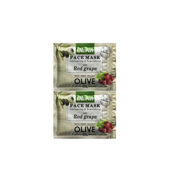 Olivin Face Mask Antiageing & Nourishing Red Grape 2x5ml