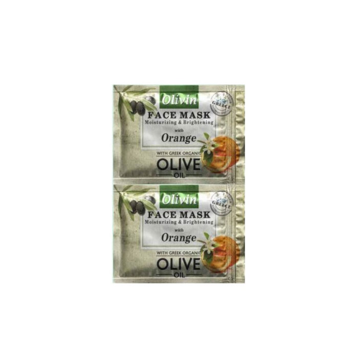 Olivin Face Mask Moisturizing & Brightening Orange 2x5ml
