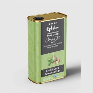 Condiment based on extra virgin olive oil, basil and garlic, 100ml TIN